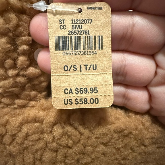 PINK Victoria's Secret Cozy Brown Teddy Tote - Picture 8 of 9